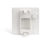 Digitus Placa frontal 45x45 mm para canaletas de cables, Chapa blanco