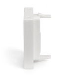 Digitus Placa frontal 45x45 mm para canaletas de cables, Chapa blanco