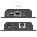 Digitus Set extensor HDMI IP PoE, Alargador de HDMI negro