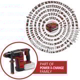 EINHELL Martillo perforador profesional a batería TP-HD 18/26 Li BL - Solo, 18 Voltios rojo/Negro