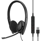 EPOS ADAPT SC 160 USB, Auriculares con micrófono negro