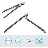 GARDENA Tijeras para ramas EnergyCut Pro L, Tijeras de podar gris/Turquesa