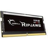 G.Skill Ripjaws F5-5200S3838A16GX1-RS módulo de memoria 16 GB 1 x 16 GB DDR5 5200 MHz, Memoria RAM negro, 16 GB, 1 x 16 GB, DDR5, 5200 MHz, 262-pin SO-DIMM