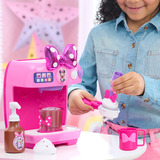 Just Play Disney Junior Minnie Mouse Rise & Shine Bowrista Set, Electrodomésticos para niños 