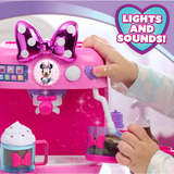 Just Play Disney Junior Minnie Mouse Rise & Shine Bowrista Set, Electrodomésticos para niños 