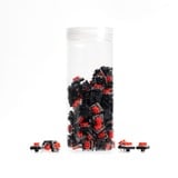 Keychron Conjunto de interruptores mecánicos rojos de perfil bajo, Interruptor de botón transparente