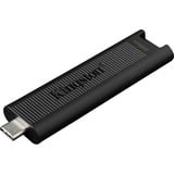 Kingston DataTraveler Max unidad flash USB 512 GB USB Tipo C Negro, Lápiz USB negro, 512 GB, USB Tipo C, 1000 MB/s, Deslizar, 12 g, Negro