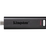 Kingston DataTraveler Max unidad flash USB 512 GB USB Tipo C Negro, Lápiz USB negro, 512 GB, USB Tipo C, 1000 MB/s, Deslizar, 12 g, Negro