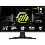 MSI MAG 244F pantalla para PC 59,9 cm (23.6") 1920 x 1080 Pixeles Full HD LCD Negro, Monitor de gaming negro, 59,9 cm (23.6"), 1920 x 1080 Pixeles, Full HD, LCD, 0,5 ms, Negro