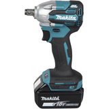 Makita Atornillador de impacto a batería DTW210Z, 18 Voltios, Tornillo de percusión azul/Negro