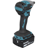 Makita Atornillador de impacto a batería DTW210Z, 18 Voltios, Tornillo de percusión azul/Negro