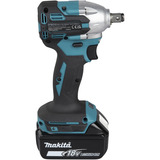 Makita Atornillador de impacto a batería DTW210Z, 18 Voltios, Tornillo de percusión azul/Negro