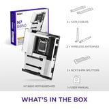 NZXT N7 B850 White, Placa base 