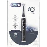 Procter & Gamble Oral-B iO Serie 6s, Cepillo de dientes eléctrico negro, Adulto, Cepillo dental vibratorio, Cuidados diarios, Limpieza profunda, Cuidado de las encías, Sensible, Blanqueador, Negro, 2 min, Negro