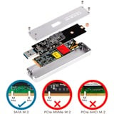 SilverStone MS09 Caja externa para unidad de estado sólido (SSD) Carbón vegetal M.2, Caja de unidades gris oscuro, Caja externa para unidad de estado sólido (SSD), M.2, SATA, Conexión USB, Carbón vegetal