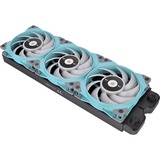 Thermaltake Toughfan 12 Turquoise High Static Pressure Radiator Fan Universal Ventilador 12 cm Azul 1 pieza(s) turquesa, Ventilador, 12 cm, 500 RPM, 2000 RPM, 58,35 cfm, Azul