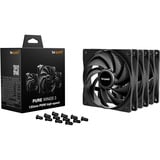 be quiet! Pure Wings 3 120mm | PWM high-speed Triple Pack Carcasa del ordenador Ventilador 12 cm Negro 3 pieza(s) negro, Ventilador, 12 cm, 2100 RPM, 101,2 m³/h, Negro