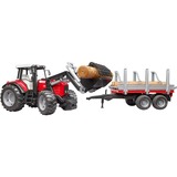 bruder Massey Ferguson vehículo de juguete, Automóvil de construcción Modelo a escala de tractor, 3 año(s), De plástico, Negro, Rojo, Plata