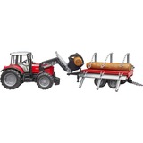 bruder Massey Ferguson vehículo de juguete, Automóvil de construcción Modelo a escala de tractor, 3 año(s), De plástico, Negro, Rojo, Plata