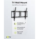 goobay Soporte de pared para TV Pro TILT (L) negro