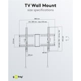 goobay Soporte de pared para TV Pro TILT (L) negro
