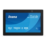 iiyama TW1625LASC-B3PNR pantalla para sala de reuniones 39,6 cm (15.6") 1920 x 1080 Pixeles LED Wi-Fi 6 (802.11ax), Wi-Fi 5 (802.11ac), Wi-Fi 4 (802.11n), 802.11g, 802.11a, 802.11b Negro Bluetooth, Pantalla de gran formato negro (mate), 39,6 cm (15.6"), 1920 x 1080 Pixeles, LED, 0,1792 x 0,1792 mm, 20 ms, 390 cd / m²