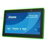 iiyama TW1625LASC-B3PNR pantalla para sala de reuniones 39,6 cm (15.6") 1920 x 1080 Pixeles LED Wi-Fi 6 (802.11ax), Wi-Fi 5 (802.11ac), Wi-Fi 4 (802.11n), 802.11g, 802.11a, 802.11b Negro Bluetooth, Pantalla de gran formato negro (mate), 39,6 cm (15.6"), 1920 x 1080 Pixeles, LED, 0,1792 x 0,1792 mm, 20 ms, 390 cd / m²
