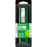 ADATA Premier módulo de memoria 32 GB 1 x 32 GB DDR4 288-pin DIMM, Memoria RAM verde, 32 GB, 1 x 32 GB, DDR4, 3200 MHz, 288-pin DIMM