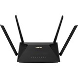 ASUS RT-AX53U router inalámbrico Gigabit Ethernet Doble banda (2,4 GHz / 5 GHz) 4G Negro negro, Wi-Fi 6 (802.11ax), Doble banda (2,4 GHz / 5 GHz), Ethernet, 3G, Negro, Router de sobremesa