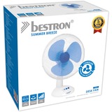 Bestron DDF35W, Ventilador blanco/Azul