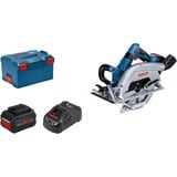 Bosch GKS 18V-70 L PROFESSIONAL 19 cm Aluminio, Negro, Azul 5000 RPM 1800 W, Sierra circular azul/Negro, Madera, Aluminio, Negro, Azul, Sin escobillas, Sobrecarga, 19 cm, 5000 RPM