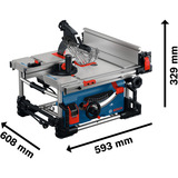 Bosch GTS 70-216 Professional, 0601B30600, Sierra circular de mesa azul/Plateado