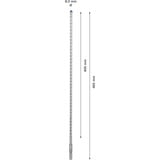 Bosch SDS plus-7X 1 pieza(s), Taladro Martillo perforador, 8 mm, 465 mm, Ladrillo, Concreto, Hormigón duro, Piedra natural, Arenisca, Piedra, 40 cm, SDS Plus