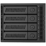 Chieftec CMR-3141SAS panel bahía disco duro Negro, Backplane  negro, Negro, SECC, 1 Ventilador(es), 8 cm, 12 Gbit/s, 146 mm