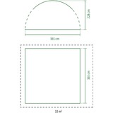 Coleman Event Dome Shelter L, Pabellón celeste/Gris