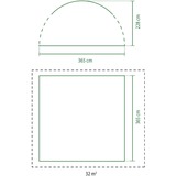 Coleman Event Dome Shelter L, Pabellón celeste/Gris