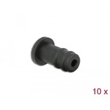 DeLOCK 60251 tapón antipolvo para puerto 10 pieza(s) 3,5 mm, Tapa protectora negro, 3,5 mm, Elastómero termoplástico (TPE), Negro, Smartphone, 3,7 mm, 8 mm