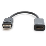 Digitus Adaptador / Convertidor de DisplayPort a HDMI negro