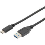 Digitus Cable de conexión USB 3.2 Gen 2 USB-A > USB-C negro
