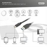 Digitus Cable de conexión USB 3.2 Gen 2 USB-A > USB-C negro