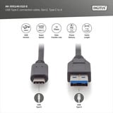 Digitus Cable de conexión USB 3.2 Gen 2 USB-A > USB-C negro