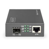Digitus Convertidor de medios 10 Gigabit negro