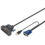 Digitus DS-72221-1GE, Switch KVM negro