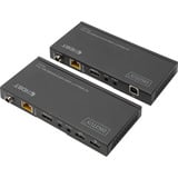 Digitus Set extensor HDMI KVM 4K HDBaseT, Alargador de HDMI negro