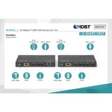 Digitus Set extensor HDMI KVM 4K HDBaseT, Alargador de HDMI negro