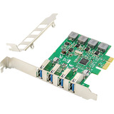 Digitus Tarjeta de expansión PCI Express USB 3.0 de 4 puertos, Tarjeta de interfaz 