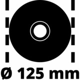 Einhell TC-AG 125/850, Amoladora angular rojo/Negro