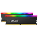 GIGABYTE AORUS RGB módulo de memoria 16 GB 2 x 8 GB DDR4 3733 MHz, Memoria RAM gris, 16 GB, 2 x 8 GB, DDR4, 3733 MHz, 288-pin DIMM