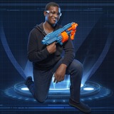 Hasbro Elite 2.0 Shockwave RD-15, Pistola Nerf Azul-gris/Naranja, Pistola de juguete, 8 año(s), 99 año(s), 1,35 kg