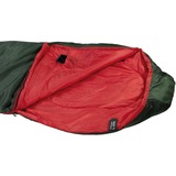 High Peak Lite Pak 1200, Saco de dormir verde/Rojo